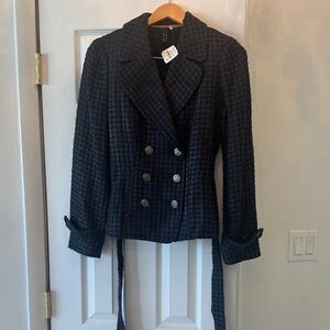 Elegant Black Textured Blazer